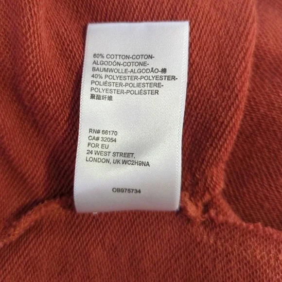 URBAN Outfitters Fletcher Sweatshirt Oversized Hoodie Woman's Size Small Orange - Picture 10 of 10